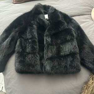 Faux fur coat